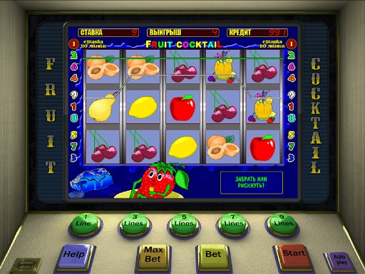 Дизайн игрового автомата Fruit Cocktail